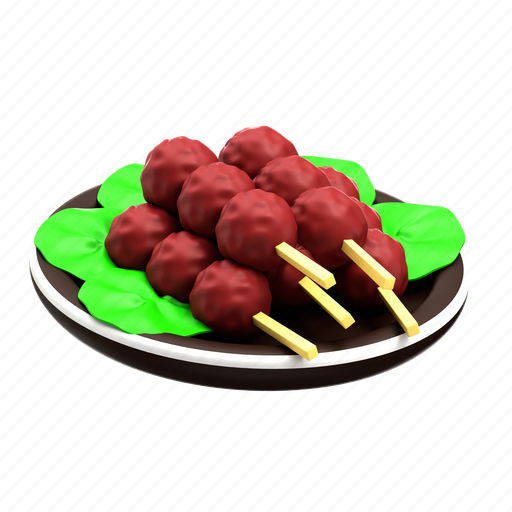 Meatball, fastfood, food, delicious, tasty, beverage 3D illustration - Download on Iconfinder