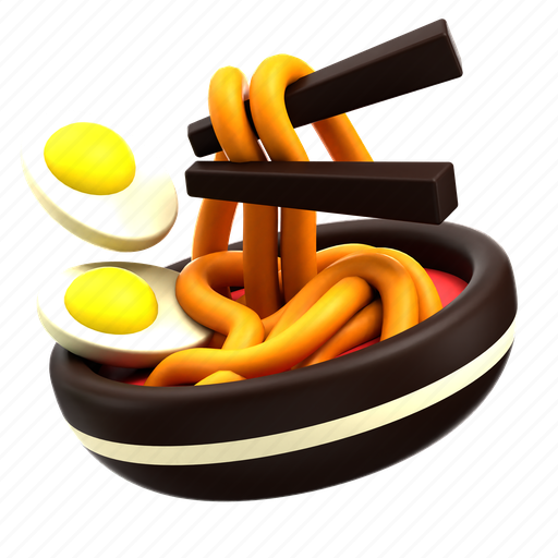 Noodles, fastfood, food, delicious, tasty, beverage 3D illustration - Download on Iconfinder