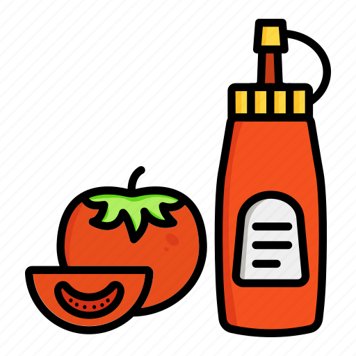 Bottle, fast, food, ketchup, sauce, tomato icon - Download on Iconfinder