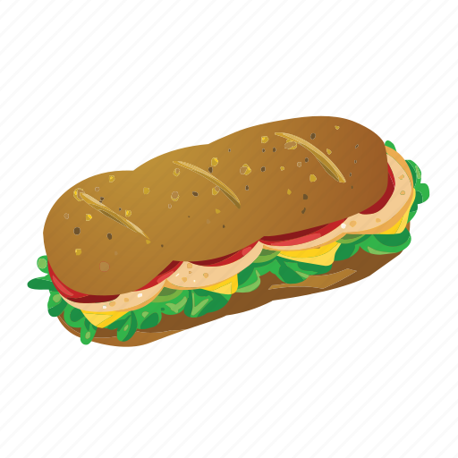Footlong, lunch, picnic, sandwhich, subway icon - Download on Iconfinder