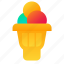 cone, ice cream, scoop, sweet 