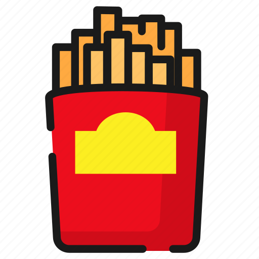 Fast food, food, french fries, potato icon - Download on Iconfinder