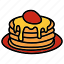 pancakes, dessert, food, eat, pancakes icon