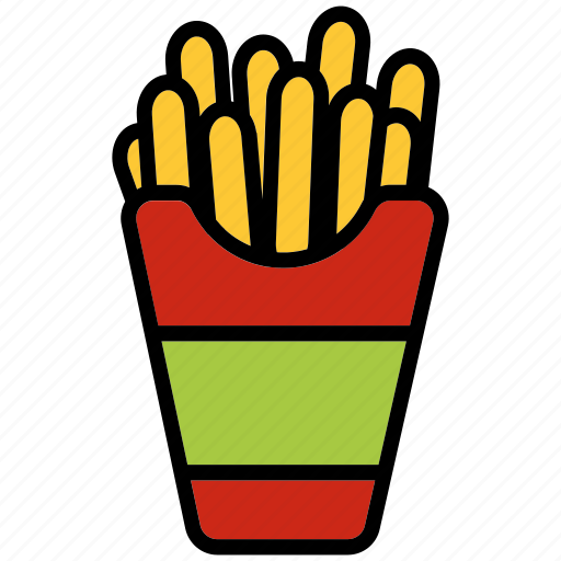 Fries, potato, fast, street food, fries icon icon - Download on Iconfinder
