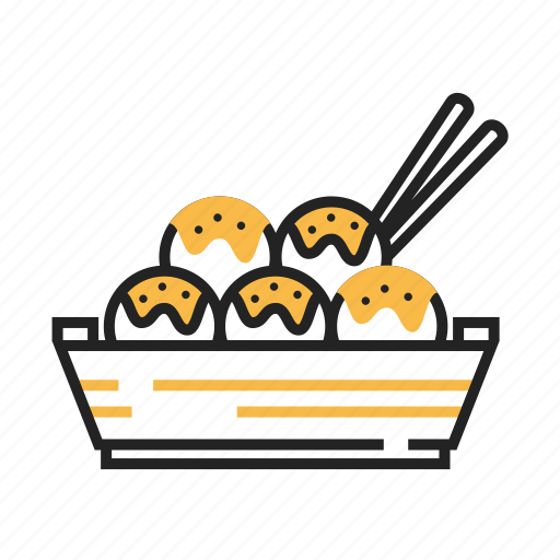 Fast food, food, japan, japanese, snack, takoyaki icon - Download on Iconfinder