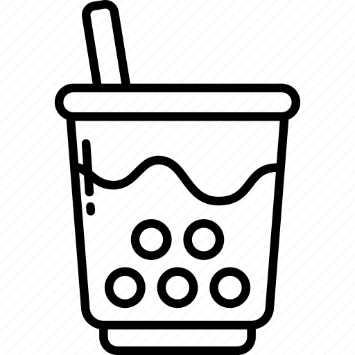 Bubble tea, boba, beverage, plastic cup, drink, sweet icon - Download on Iconfinder