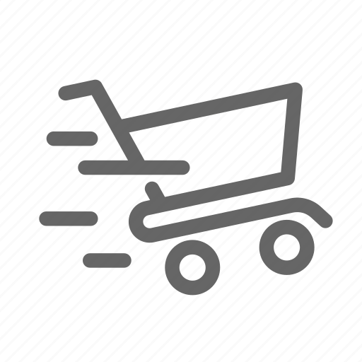 Cart, fast, quick, run, shopping, speed icon - Download on Iconfinder