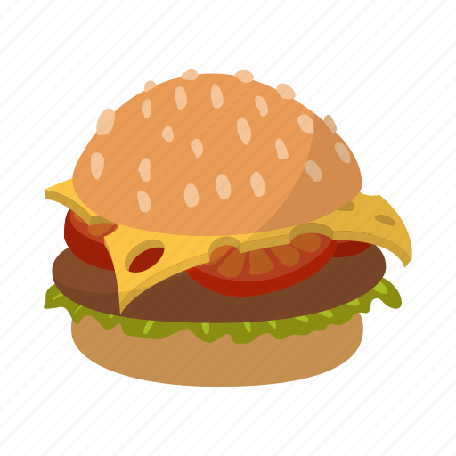 Bun, burger, fastfood, fat, hamburger, lettuce, meal icon - Download on Iconfinder