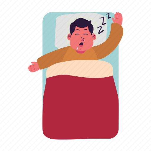 Fat, snooring, sleep, sleep apnea icon - Download on Iconfinder