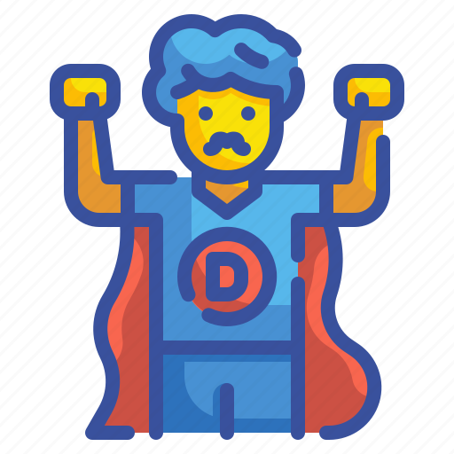 Dad, father, hero, inspiration, man, power, super icon - Download on Iconfinder