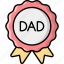 no. 1 dad, badge, fathers day 