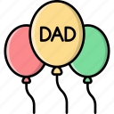 balloon, celebration, father day, balloons