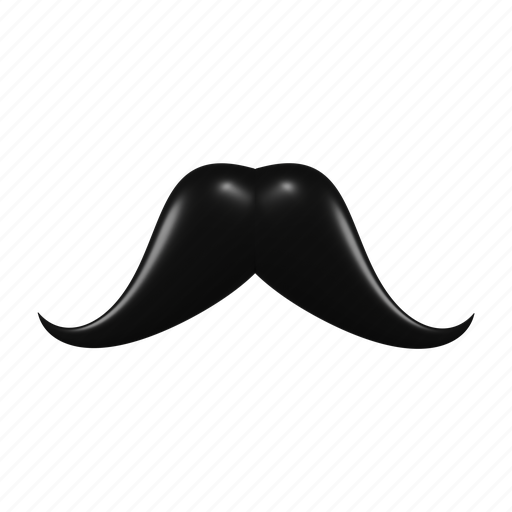 .png, moustache, father day, man, boy, business 3D illustration - Download on Iconfinder
