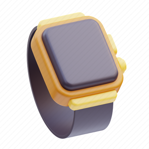 Watch, smart, alarm, stopwatch, time, timepiece, schedule 3D illustration - Download on Iconfinder