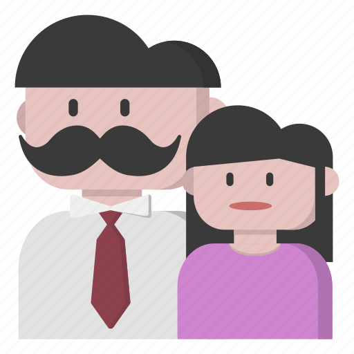 Daughter, family, father, parents icon - Download on Iconfinder