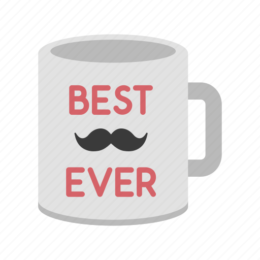 Father, fathers day, moustache, mug icon - Download on Iconfinder