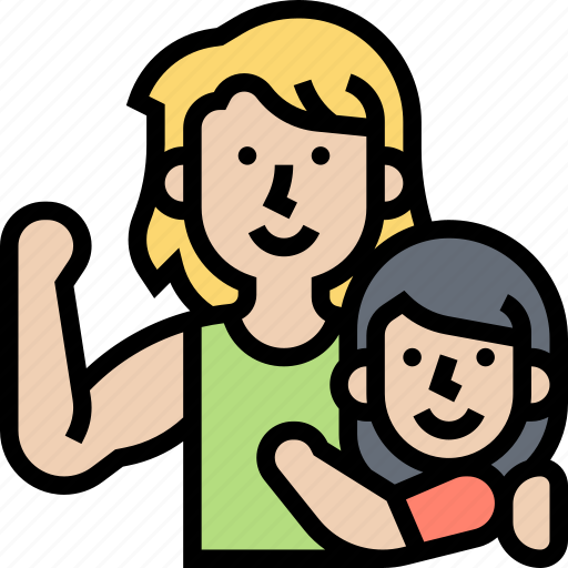 Brave, parent, child, support, cheerful icon - Download on Iconfinder