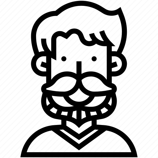 Mustache, beard, man, style, masculine icon - Download on Iconfinder