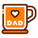 mug, father, daddy, dad, love