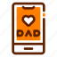 smartphone, father, daddy, dad, love 