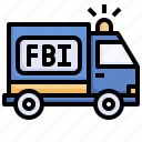 police, van, transportation, fbi, automobile, transport