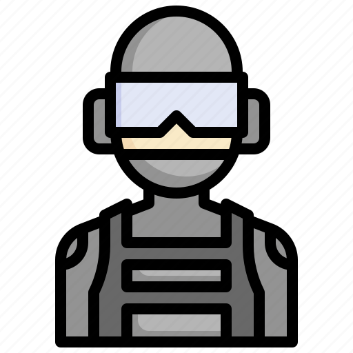 Swat, police, profession, occupation, job icon - Download on Iconfinder