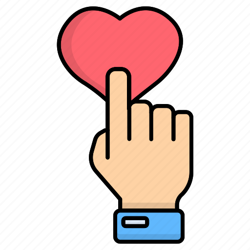 Click, favorite, feedback, hand, heart, hearts, love icon - Download on Iconfinder