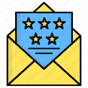email, mail, rate, rating, review, star, stars