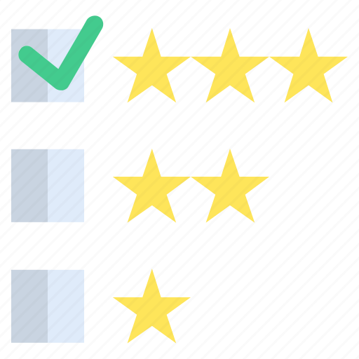 Checklist, feedback, rate, rating, star, stars icon - Download on Iconfinder