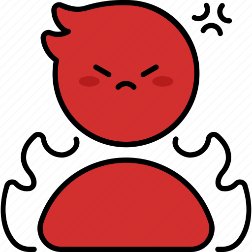 Angry, stress, feeling, emotion, mind, expression, annoyed icon - Download on Iconfinder