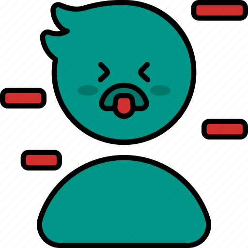 Disgusted, averse, feeling, emotion, mind, expression, loath icon - Download on Iconfinder