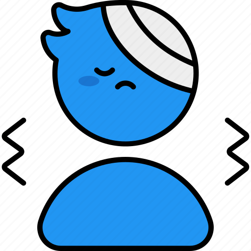 Hurt, injury, feeling, emotion, mind, expression, patient icon - Download on Iconfinder