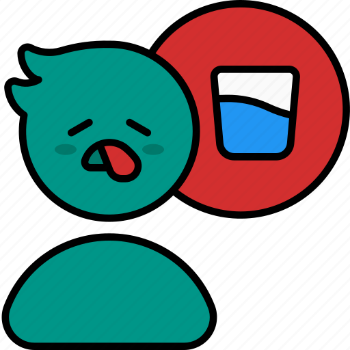 Thirsty, thirst, feeling, emotion, mind, expression, dry icon - Download on Iconfinder