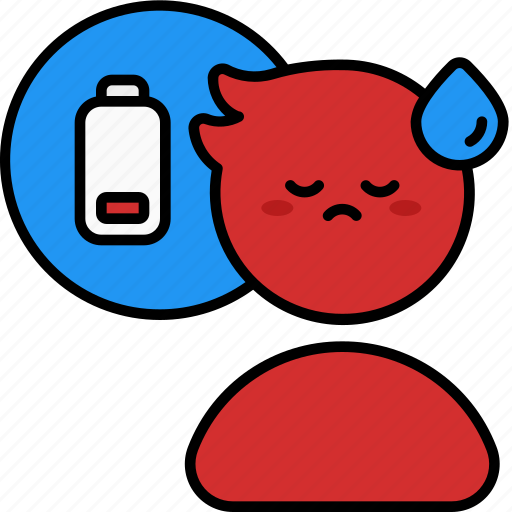 Tired, fatigued, feeling, emotion, mind, expression, weary icon - Download on Iconfinder
