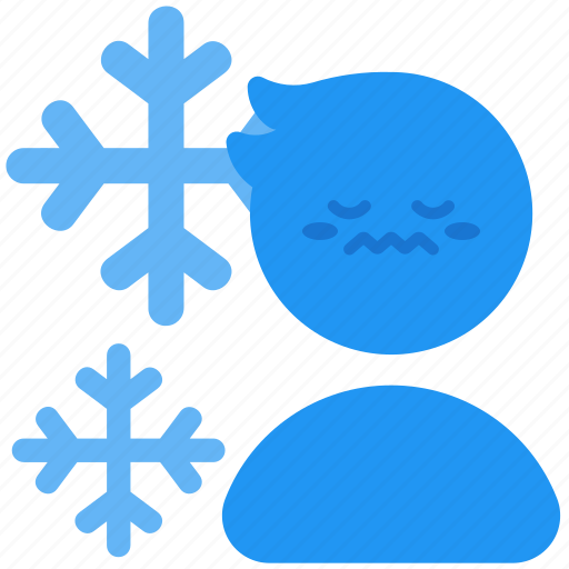Cold, cool, feeling, emotion, mind, expression, frozen icon - Download on Iconfinder