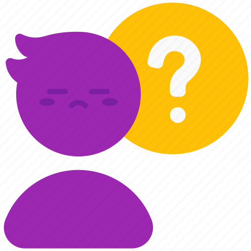 Confused, question, feeling, emotion, mind, expression, doubt icon - Download on Iconfinder