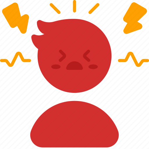Frustrated, stress, feeling, emotion, mind, expression, anger icon - Download on Iconfinder
