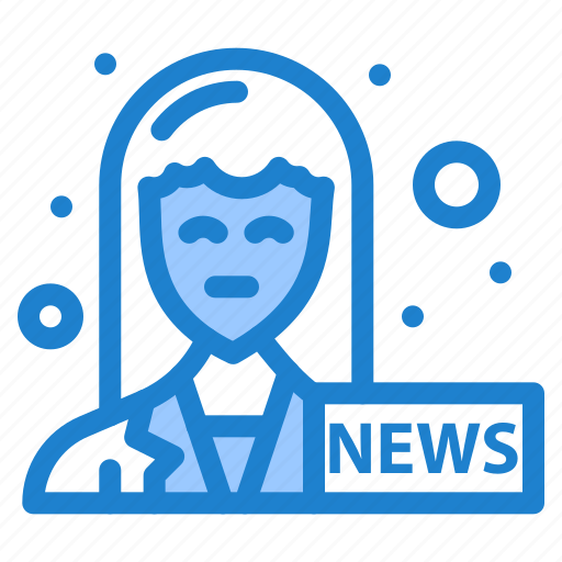 Anchor, female, journalist, news icon - Download on Iconfinder