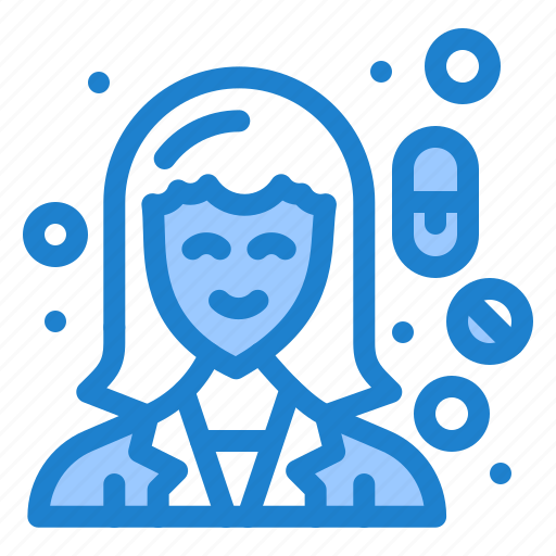 Chemist, female, medicine, pharmacy, woman icon - Download on Iconfinder