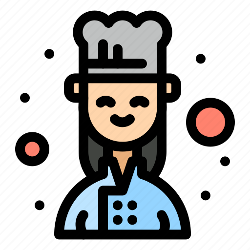 Chef, cook, female icon - Download on Iconfinder