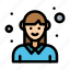 avatar, employee, female, woman, worker 