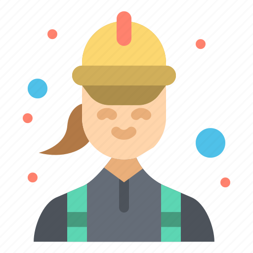 Construction, electrician, engineer, female, technician icon - Download on Iconfinder