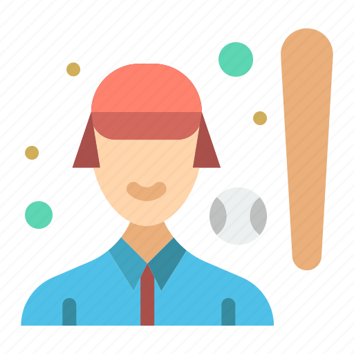 Baseball, female, player, sports, women icon - Download on Iconfinder