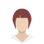 avatar, casual, female, portrait, profile, redhead, woman 