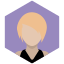 blonde, portrait, avatar, female, woman, profile 
