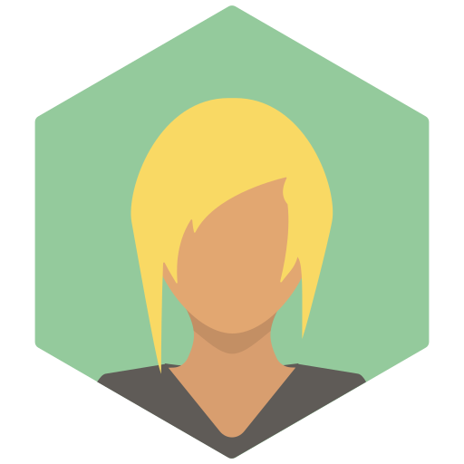 Avatar, blonde, female, portrait, profile, sporty, woman icon - Free download