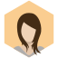 avatar, brunette, female, portrait, profile, sporty, woman 