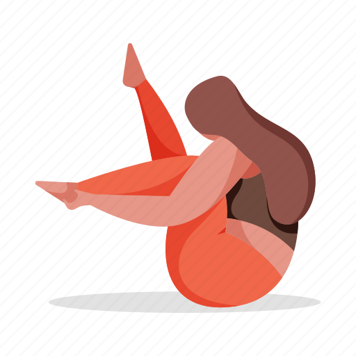 Sports, character, builder, woman, female, pose, yoga illustration - Download on Iconfinder