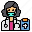 doctor, avatar, occupation, woman, medical 