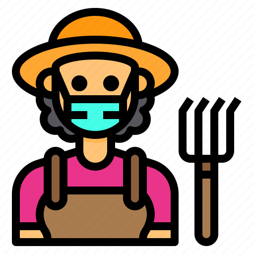 Farmer, woman, avatar, occupation, jobs icon - Download on Iconfinder